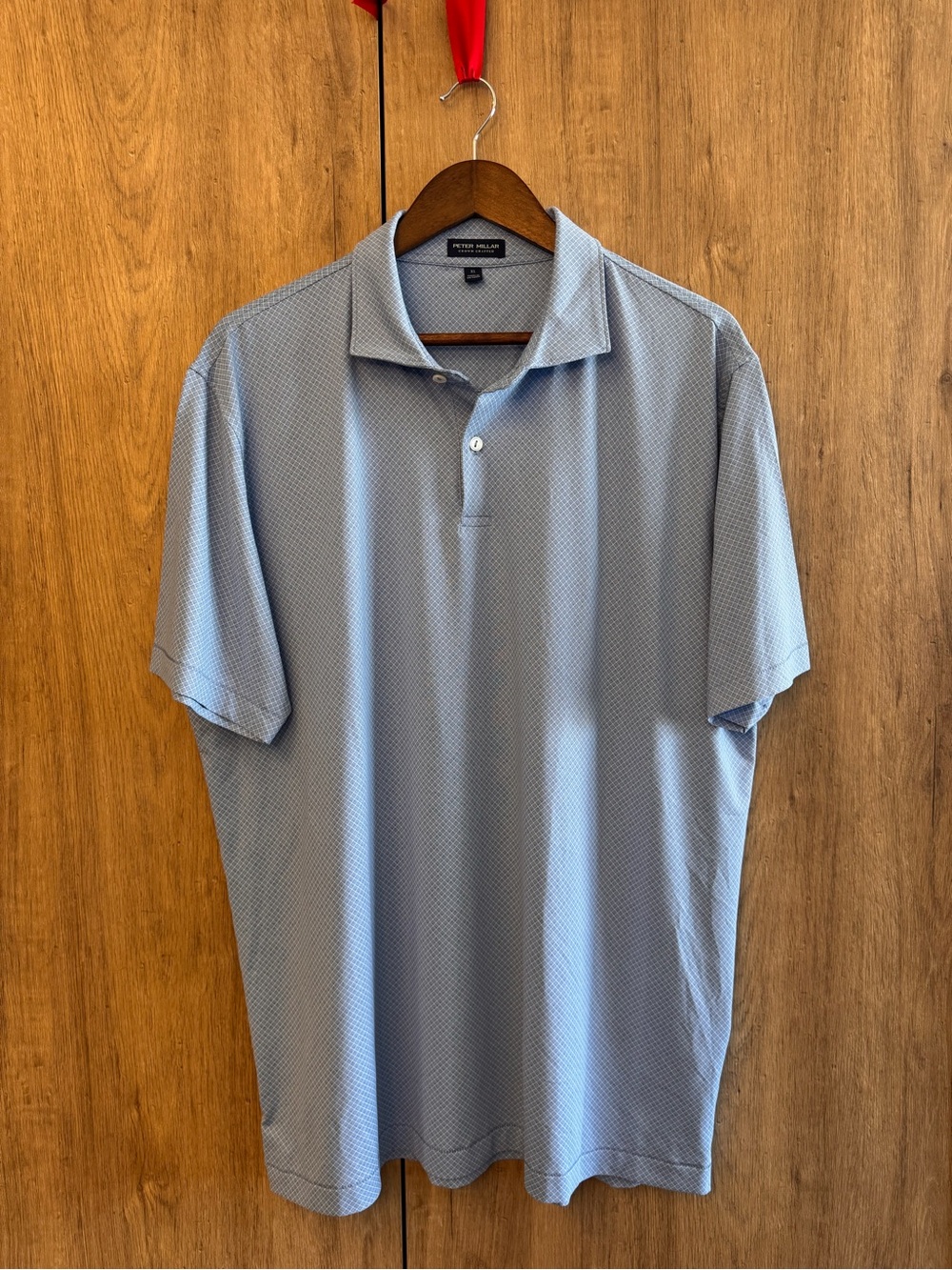 Peter Millar Crown Crafted Men’s Light Blue Short Sleeve Golf Polo Shirt XL